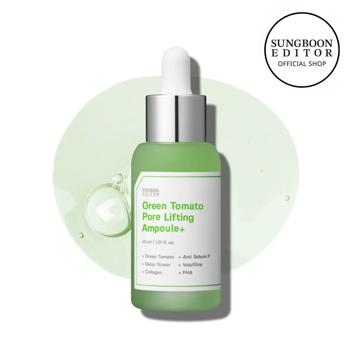 [Sungboon] Green Tomato Pore Lift Ampoule+ | Korean No.1 Skincare Smoother Firming Minimizer Sensitive Daily Serum Hyaluronic Acid