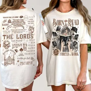 Born To Read Forced To Work T-Shirt, The LORDS Series Sweatshirt, Chaotic Hoodie, Shantel Tessier Tee, Smut Books Merch