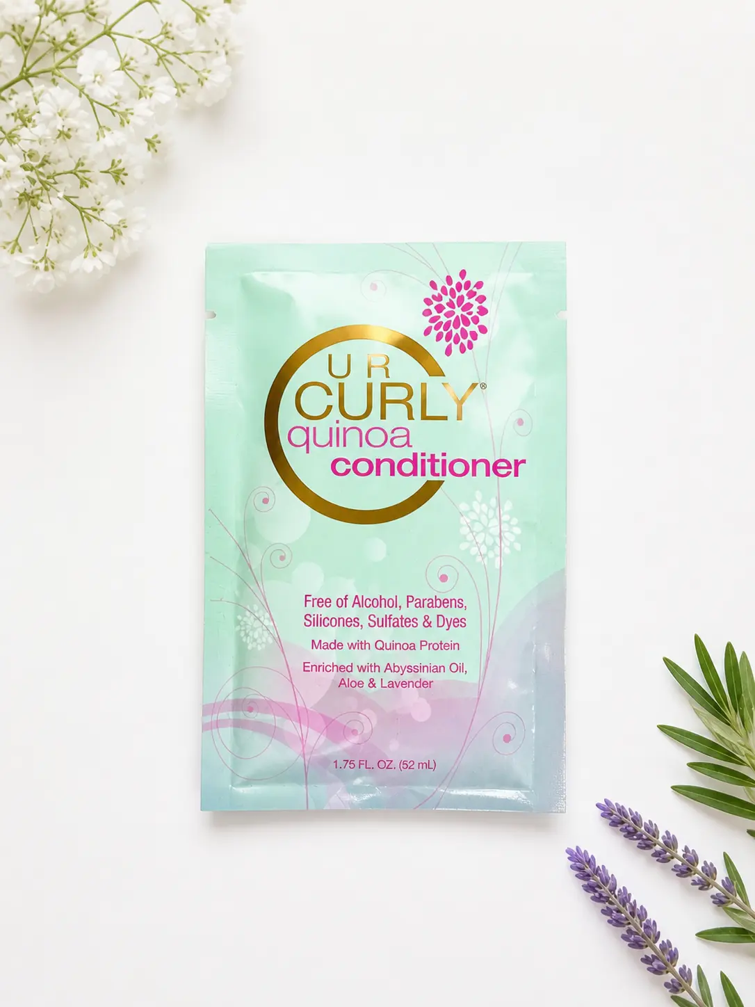 UR Curly Quinoa Argan Oil Conditioner - 1.75oz Alcohol-Free Argan Conditioner, Gentle Daily Haircare for Adults, Single Item for All Hair Types, Alcohol-Free Conditioner
