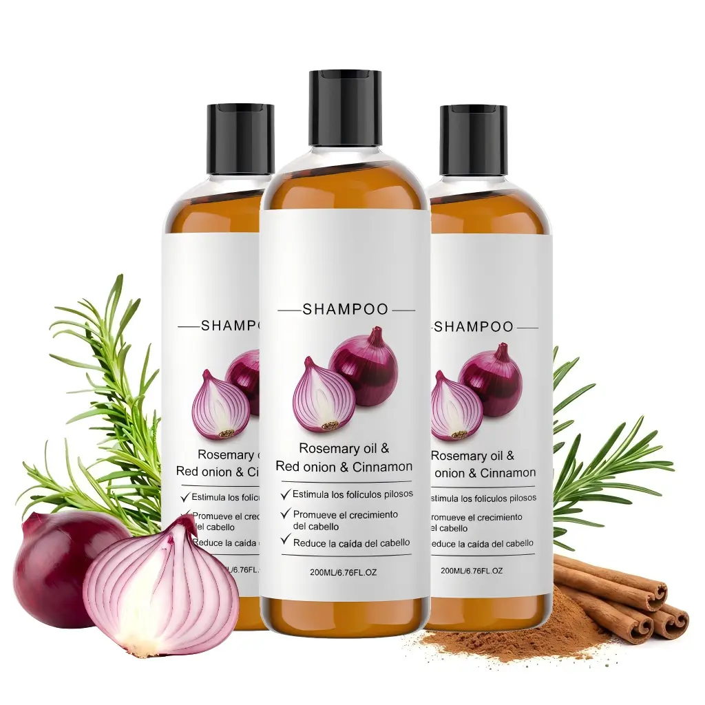 Onion Shampoo, Onion Shampoo for Hair Growth, with Rosemary Oil & Red Onion & Cinnamon Extract, Prevent Hair Loss | Promotes Thicker Fuller Hair, Ideal for Men and Women,6.76oz/200ml