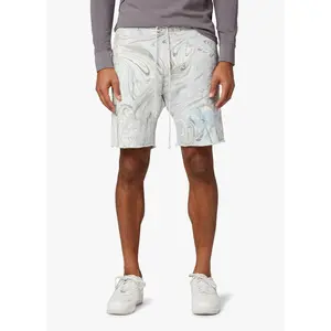 MARBLE DYE FRENCH TERRY FLEECE SHORT