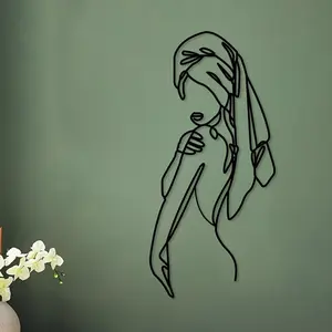 Women Silhouette Wall Decor, Abstract Face Design, Modern Simple Wall Art, Wall Decor for Home Living Room Bedroom, Home Decor, Room Decor, Bedroom Accessories, Poster, Decoration
