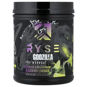 RYSE Pre-Workout, Godzilla, Blackberry Lemonade, 1.7 lbs (764 g) RYSE Pre-Workout, Godzilla, Blackberry Lemonade, 1.7 lbs (764 g)