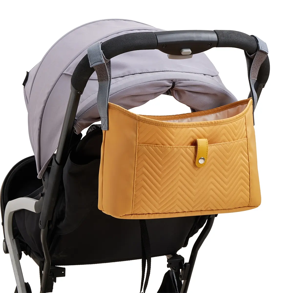 Large Capacity Nylon Waterproof Stroller Hanging Bag, Stroller Organizer, Baby Bottle Cup Holder, Mommy Bag, Storage Pouch, Stroller Accessories for Prams and Pushchairs