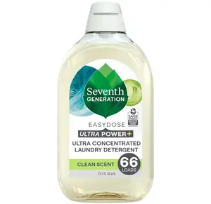 Seventh Generation, Laundry Detergent Ultra Power Plus Clean Scent, 23.1 Fl Oz