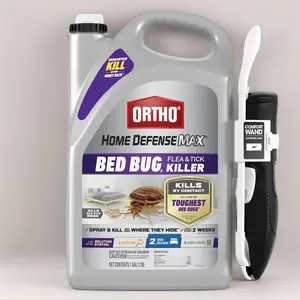 Home Defense Max Bed Bug, Flea and Tick Killer 1 gal. Indoor Spray Bedbug, Flea and Tick Killer with Comfort Wand