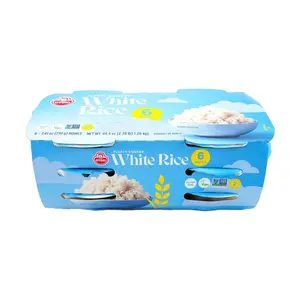 OTTOGI Instant Cooked White Rice 210g x 6 Bowls - Ready to Eat Korean Microwave Rice, Korean Food Essentials