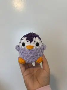 Handmade crochet penguin plushies