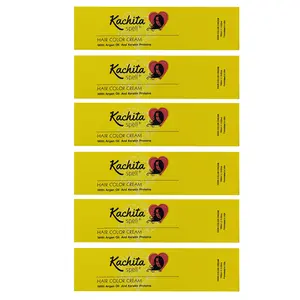 Professional Hair Dyes Kit - 6 Custom Shades with Argan Oil & Keratin Enriched for Nourishing Haircare Salon, 100ml Hair Color Tubes