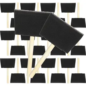 40 PCS 4 Inch Foam Sponge Paint Brushes for Painting, Staining, Acrylics, Varnishes and Art Crafts