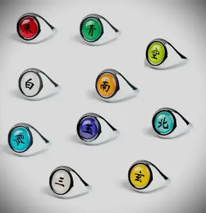 10pcs Naruto Akatsuki Rings Anime Itachi Ring