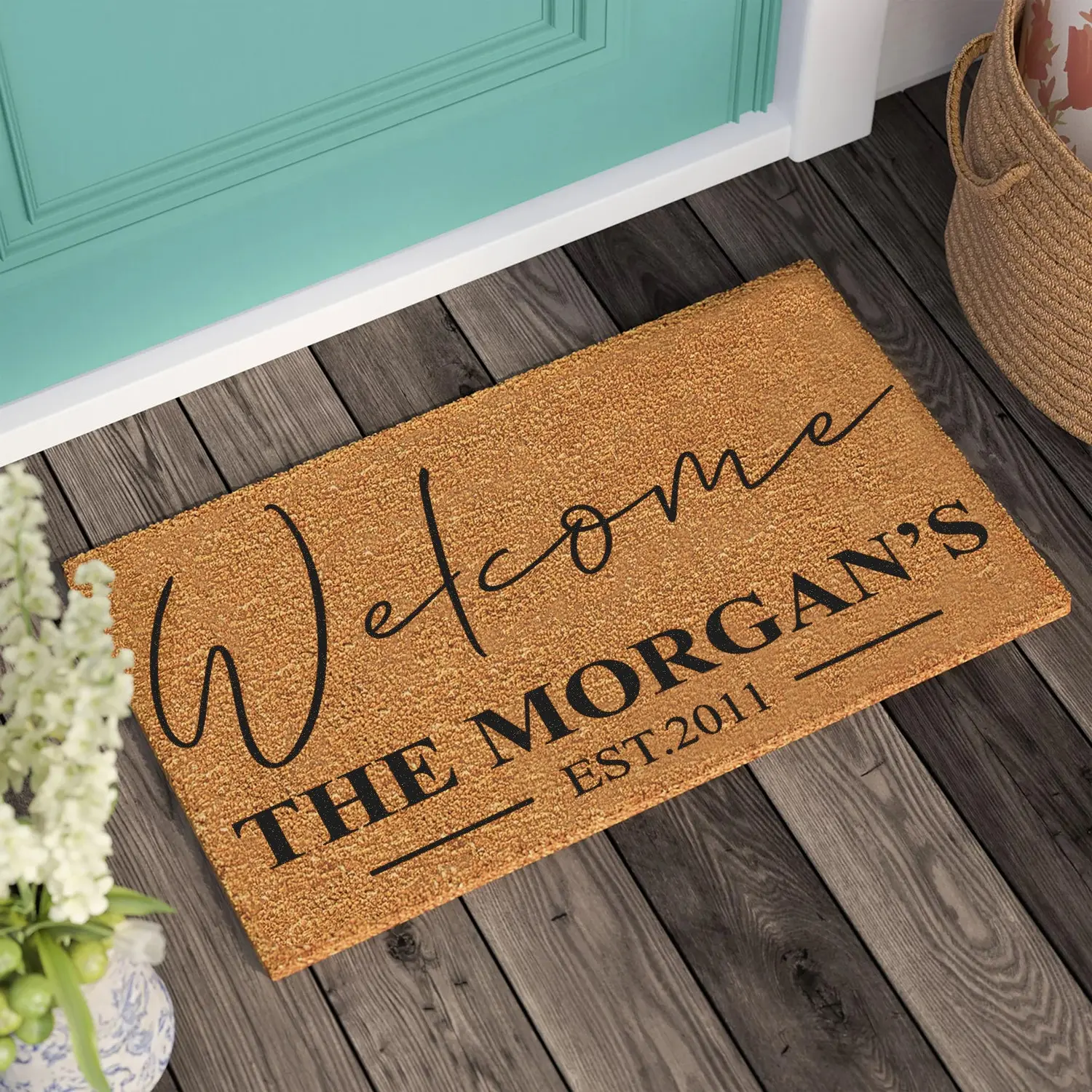 Personalized Doormat  New Home Gift  Welcome Door Mat  Personalized Gift