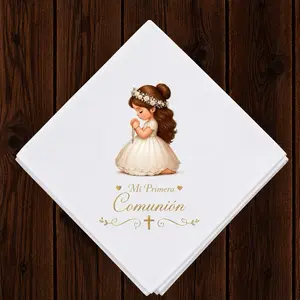 Mi Primera Comunión 12 Poyster Napkins for Party Cutlery Tableware Special Occasion