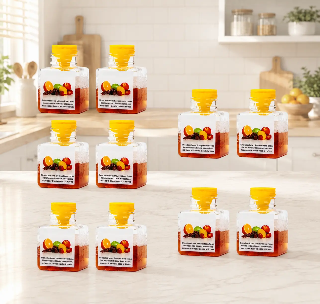Indoor Fruit Fly Traps, Highly Effective Pest Control Catcher for Home & Kitchen, 3 Weeks of Performance per Bottle, Kid & Pet Friendly