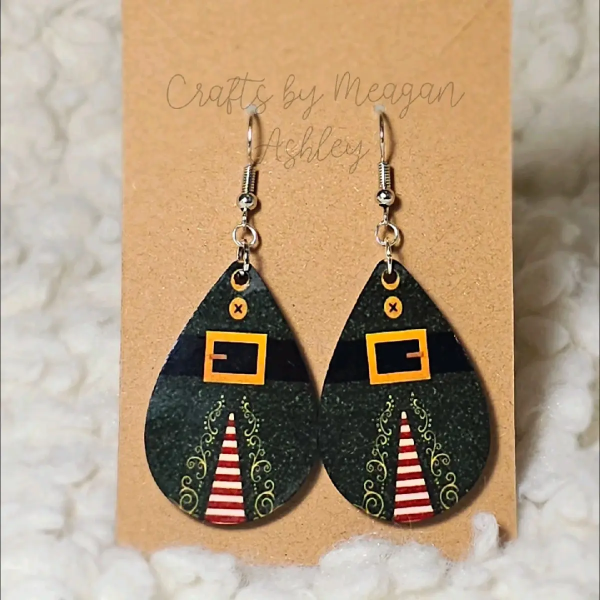 Elf earrings Christmas jewelry Christmas party gift idea
