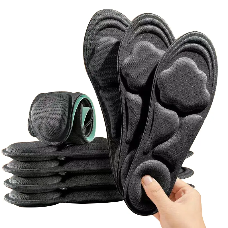 5D Cloud Technology Insoles, Super Soft, Sweat-Wicking, Breathable, Ultra Comfortable, Sports Shoe Insoles with Acupoint  Function massage