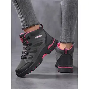 Women's High-Top Waterproof Hiking Boots, Anti-Slip Warm Shoes Trekking Camping Shoes for Outdoor Adventure & Cold Weather, Winter Footwear for Women(Sheets)