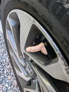 Funny Prank Tire Valve Caps - Novelty Gag Gift (Set of 5)