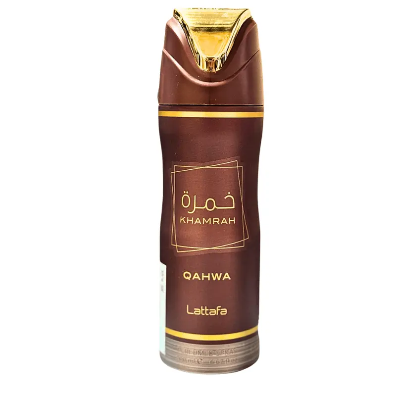 Lattafa Khamrah Qahwa Aroma Liquid Deodorant Spray - Unisex, 6.67 oz/200 ml, Odor Relief Deodorants for Body Care & Selfcare