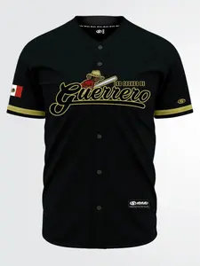 Cochos De Guerrero Jersey - Black, Mexico Baseball Jersey Hot For Sport, Baseball Gift For Fans