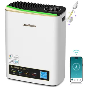 Jafända JF239 Air Purifiers for Home Large Room Up To 1100ft², True HEPA 13 Filter, Activated Carbon Remove 99.97% Dust Smoke Odor Pollen Pets Hair Dander Allergies, Quiet Sleep Mode 20dB Removes Dust Smoke Odor Pollen Pets Hair Dander Activated Carbon