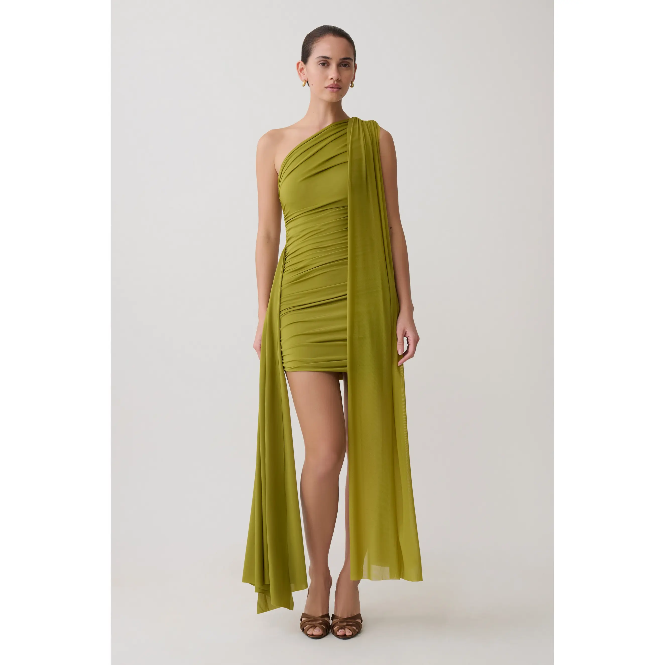 Asher Mini Dress - Olive