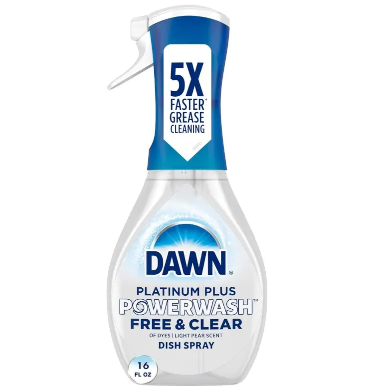Dawn Powerwash Free & Clear Light Pear Dish Spray, Dish Soap Starter Kit, 16 Fl Oz