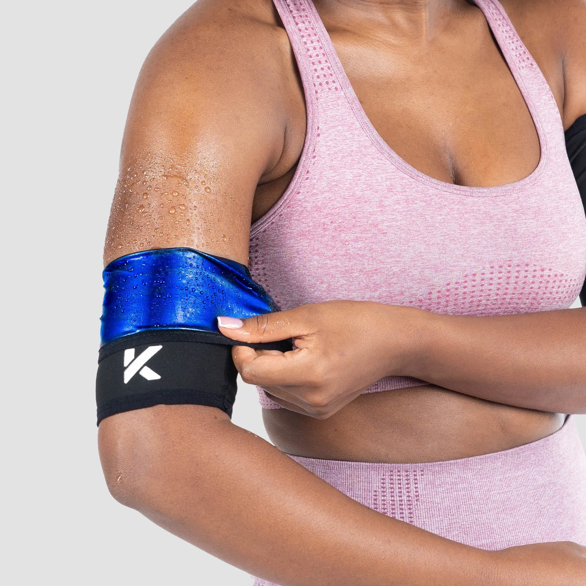 Kewlioo Women's Heat Trapping Compression Arm Trimmers Sauna Arm Wraps For Sweat During Exercise