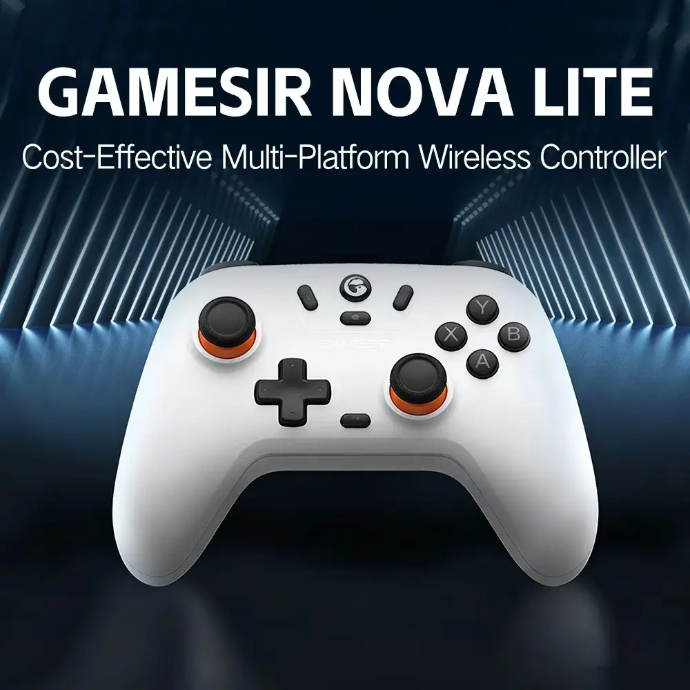 GameSir Nova Lite Wireless Controller for PC,Hall Effect Sticks & Trigger Bluetooth Controller Gamepad with Hall Effect Trigger,Turbo,Rumble Vibration,Android, Switch & Steam Deck