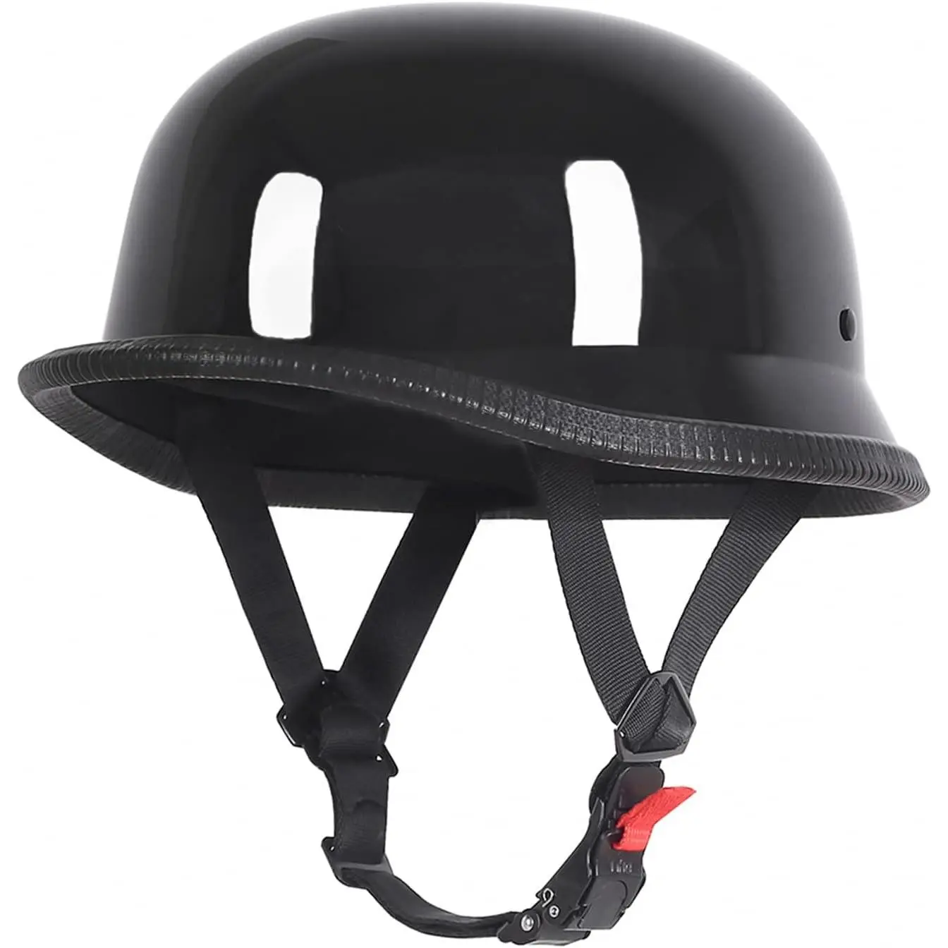 German Style Motorcycle Helmet, Thin Skull Cap Half Helmet for Adult Men Women, Novelty DOT Half Shell Helmet, Retro Half Face Helmet