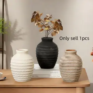 Vintage Wabi-Sabi Style Ceramic Vase, Small Size Lightweight Design, Perfect for Floral Arrangements & Home Decor, Ideal Gift Idea, Vintage Vases