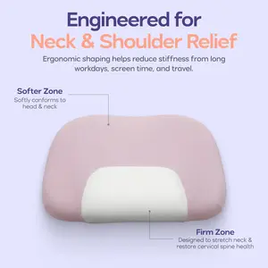 Mellow Sleep | Mellow Halo Pillow Ergonomic Cervical Extra Neck Support Pillow