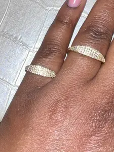 Women's 14k Gold Plated Sterling Sliver Pinky Ring