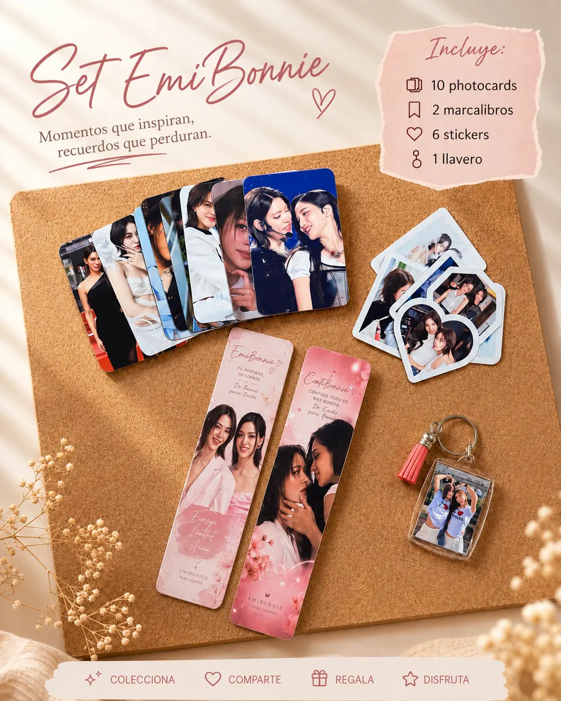 EmiBonnie Arte GLBundle - Includes Photocards, Bookmarks, Stickers, and Keychain