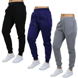 Women's 3pcs Loose Fit Fleece-Lined Classic Joggers Size S-2XL