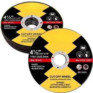 10 Pack Cutting Wheel 4 1/2 Metal Stainless Steel Cut Off Disk,Thin Cutting Blade for Angle Grinder