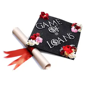 GRADWYSE Once Upon A Time Handmade Graduation Cap Topper Graduation Gifts Graduation Cap Decorations, Game of Loans