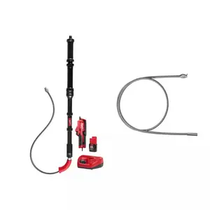 M12 Trap Snake 12-Volt Lithium-Ion Cordless 6 Ft. Toilet Auger Kit and 1/2 In. X 6 Ft. Toilet Auger Replacement Cable Milwaukee