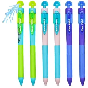 Water Pistol Pens Novelty Summer Water Gun Spray Water Pen Twistable Gel Pens 0.5mm ST Nib Black Ink for Water Office Supplies