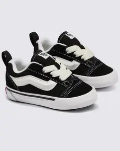 Toddler Knu Skool Shoe in Black/ White TD