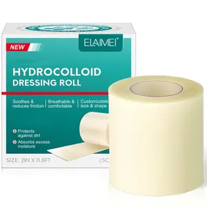 ELAIMEI Hydrocolloid Transparent Sheet, Skin Patch, Protects Skin, Waterproof Design, Suitable for All Skin Types, (360cm*5cm), Can Be Cut to Any Length at Will
