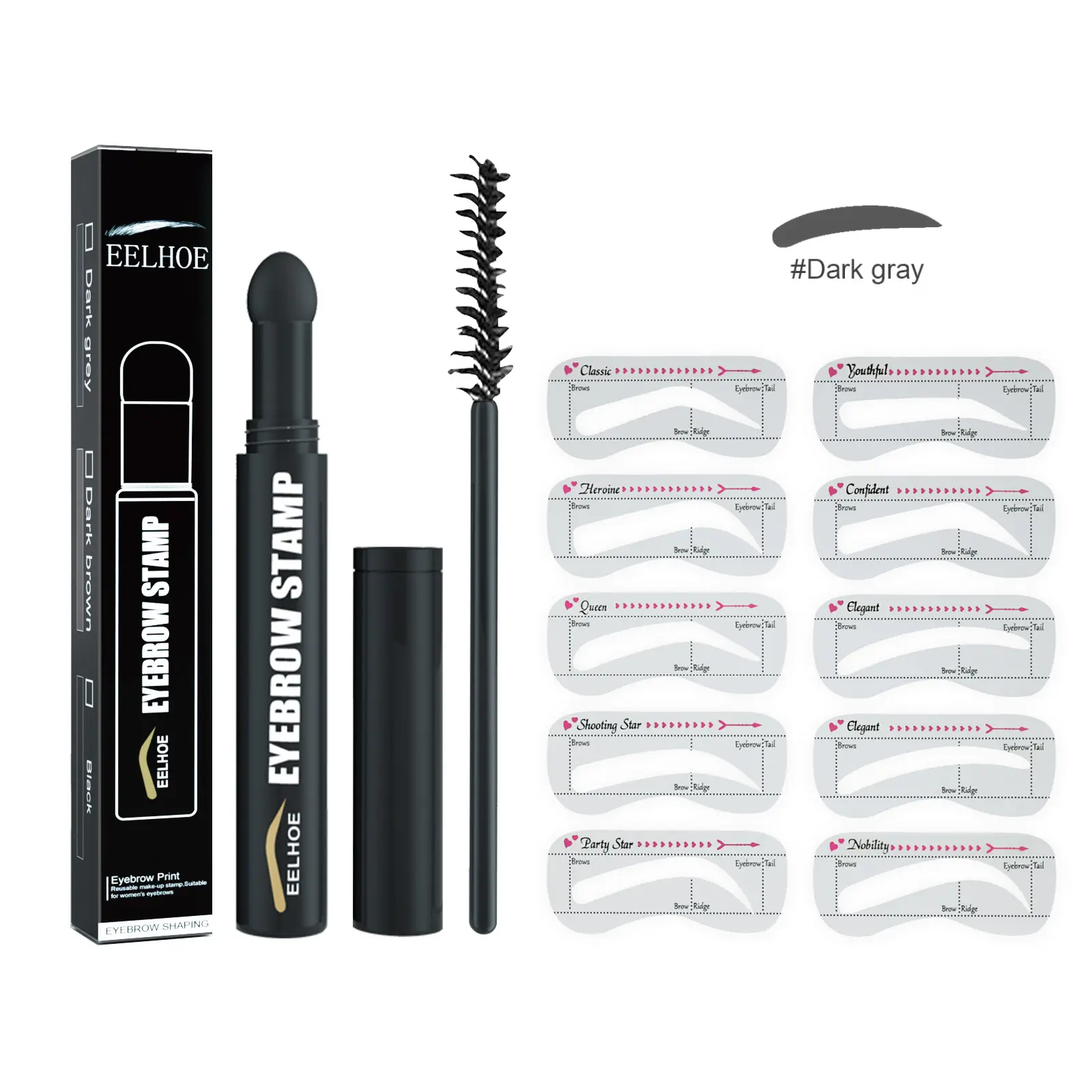 EELHOE eyebrow pencil , Quick Makeup Eyebrow Natural Hairline Lazy Easy Waterproof With Eyebrow Card Eyebrow Brush Cosme soap brows tic Cosmetic f'real