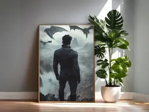 Xaden Riorson Dragon Rider Art Print Fourth Wing Wall Decor