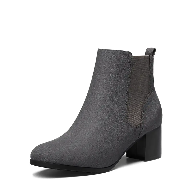 Dream Pairs Women's Chelsea Ankle Boots - Comfortable Heels with Chunky Block Design, Side Zipper for Business & Casual Wear, Footwear, Stylish, Block Heel, Chunky Heel