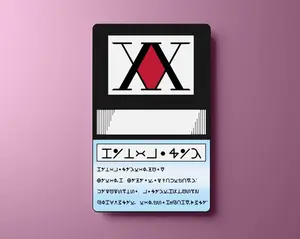 Hunter Membership Anime Sticker Wallet Card X Badge Replica Inspired Vinyl Skin