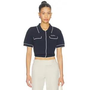 Malbon Golf Jacqueline Polo Top in Midnight