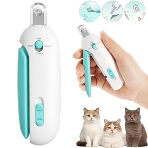 Cat Nail Clipper with Adjustable 4-Level Trimming Hole & Hidden Nail File Safe toe nail trimmer for kittens and indoor cats — splash-proof paw cutter. Ideal for cat grooming care and at-home pet nail maintenance.