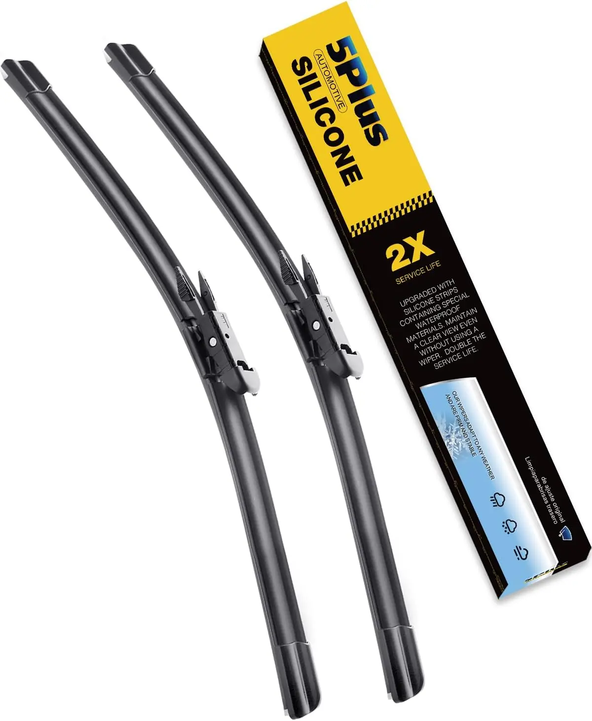 ®   Silicone Windshield Wipers 26 and 23 Inch Replacement For  2021-2007 Tundra 2022-2008 Sequoia, Automotive Replacement Wiper Blades With Water Repellent.