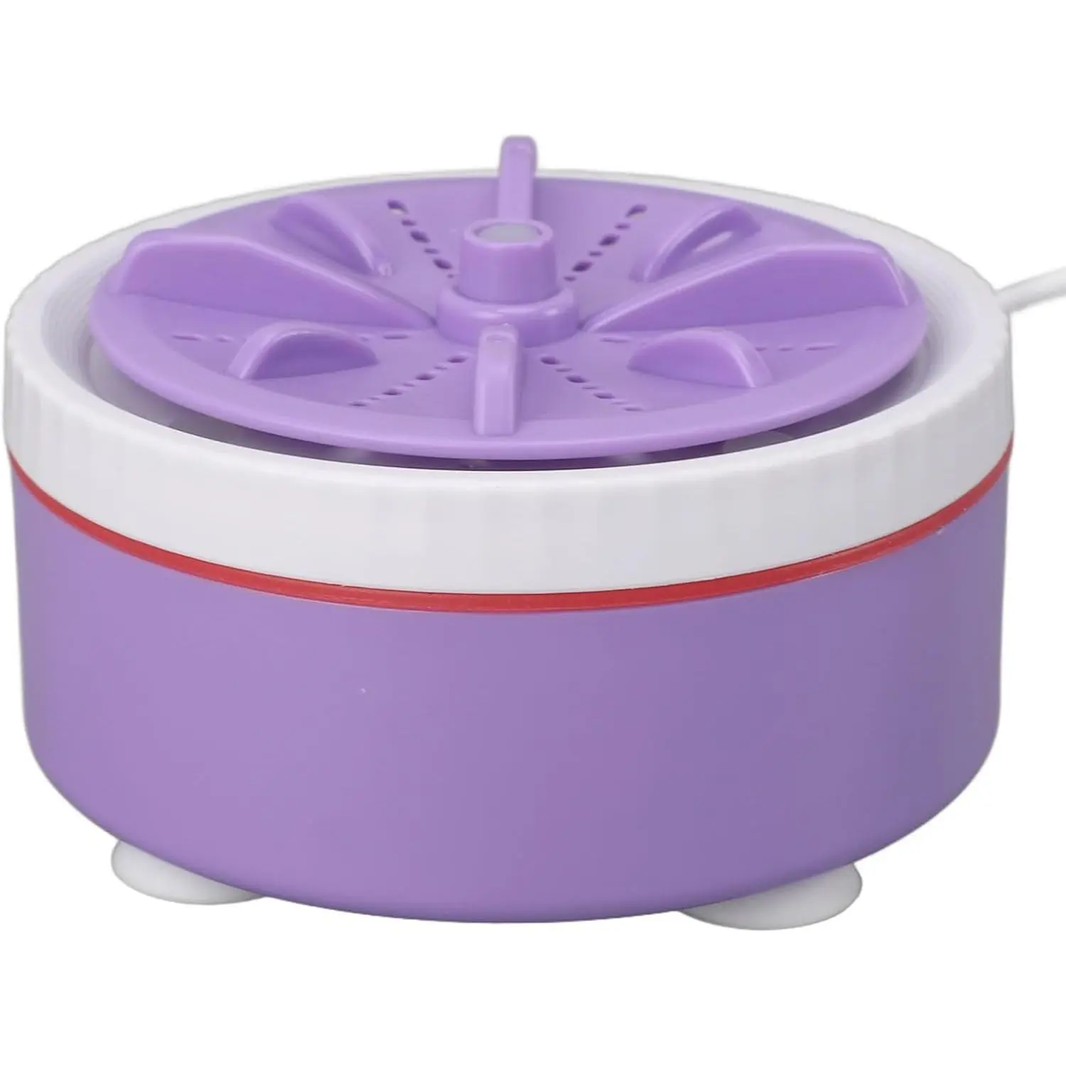 Purple Compact Mini Dishwasher & Washing Machine - Lightweight, Space-Saving, USB-Powered, 2.4*4in, Adjustable Timer Household Appliance