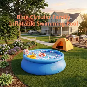 Diameter 15ft Large Blue Ring Inflatable Pool